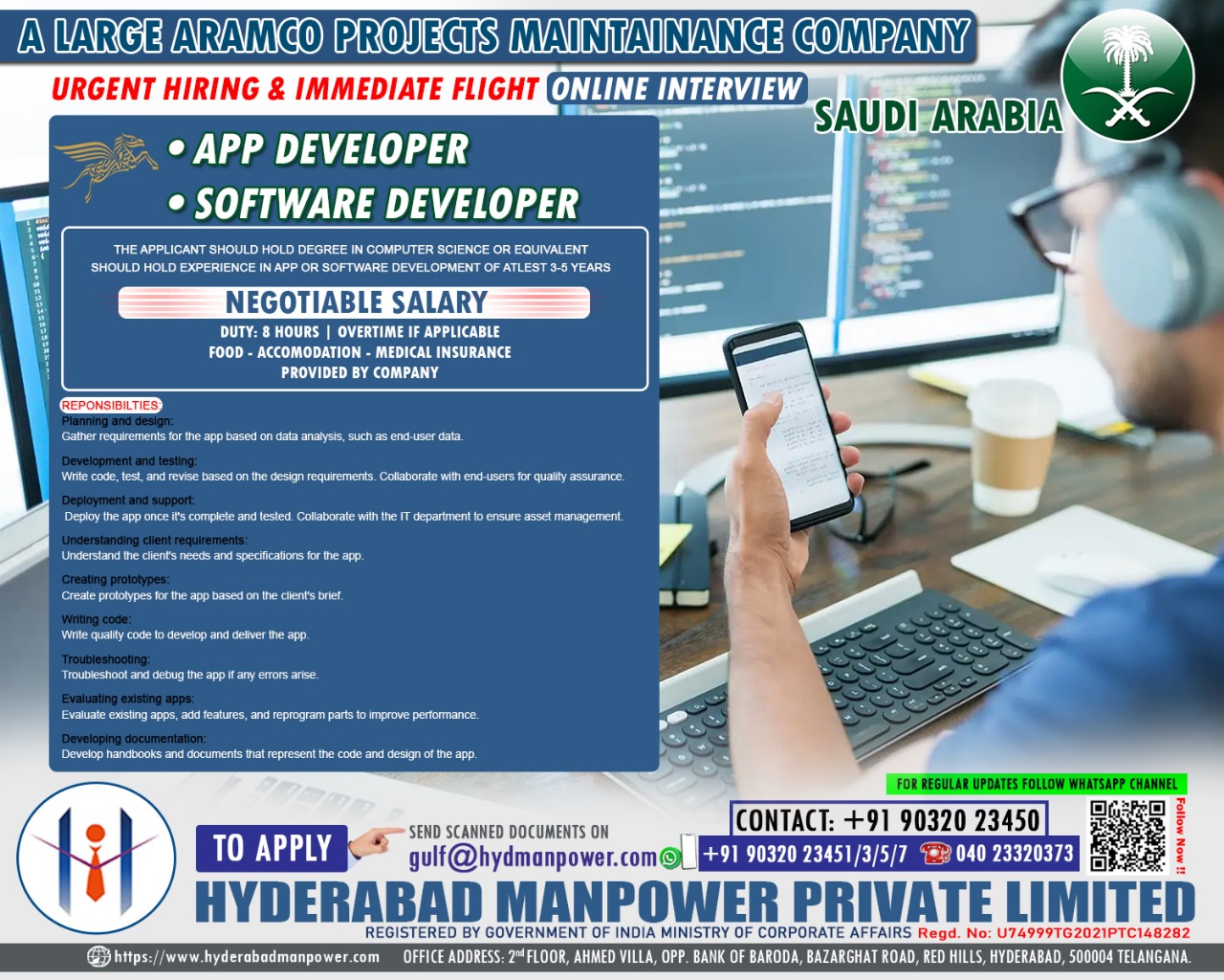 Read more about the article Hiring for Saudi Arabia