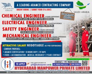 Read more about the article Hiring for Saudi Arabia