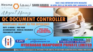 Read more about the article Hiring for Saudi Arabia
