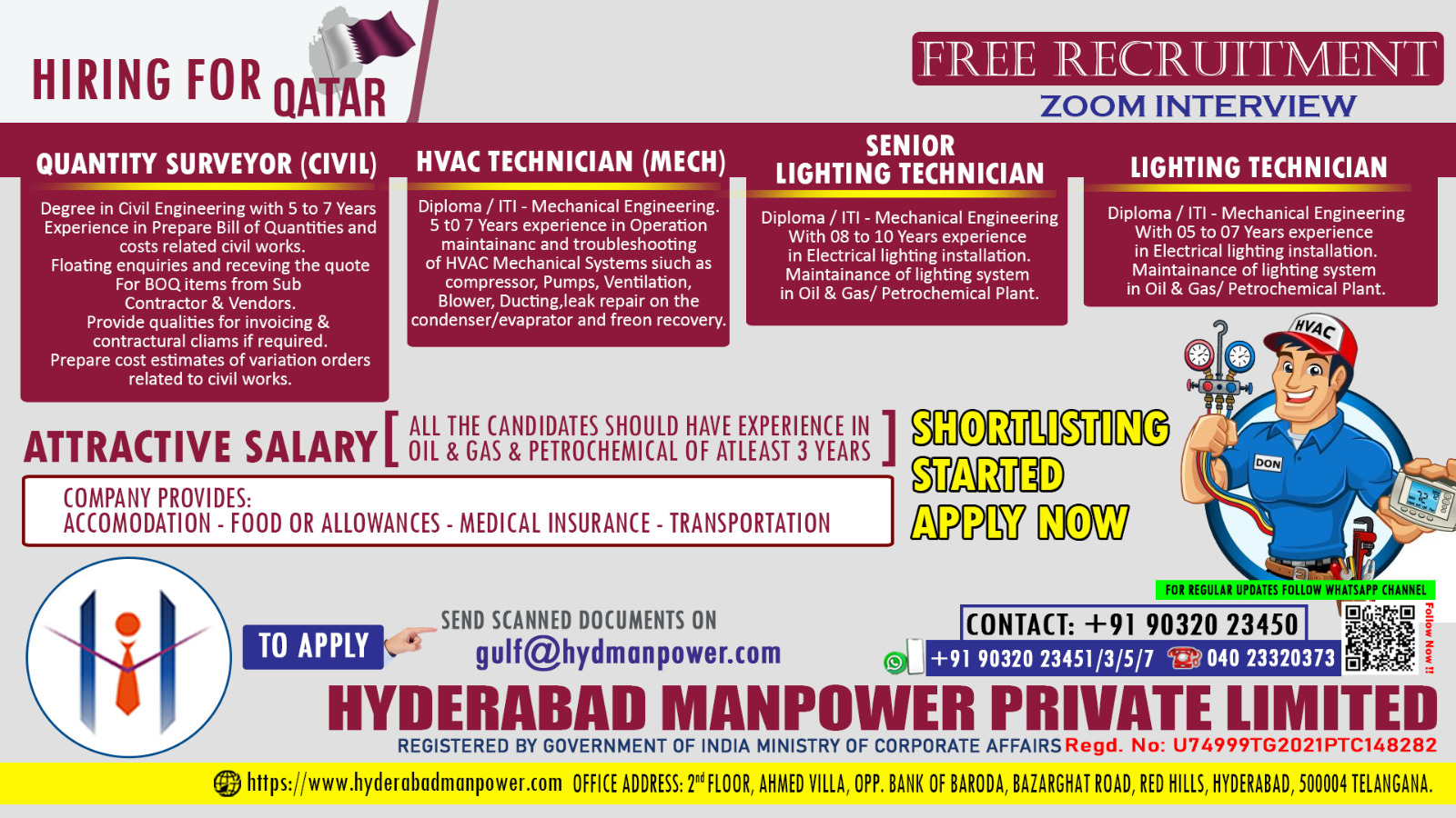 Read more about the article Hiring for Qatar