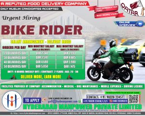 Read more about the article Hiring Bike Rider’s for Qatar