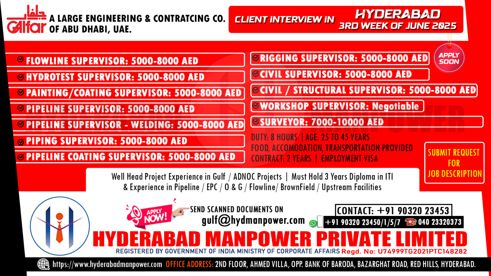 You are currently viewing CLIENT INTERVIEW IN HYDERABAD IN 3rd WEEK OF JUNE 2025